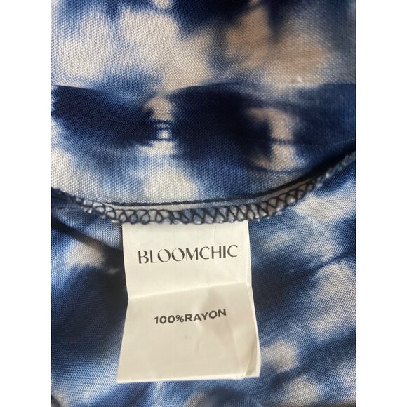Bloomchic Womens Tunic Top 14/16 Tie Dye V-Neckline Flowy Hemline Hippie Boho - Picture 6 of 8